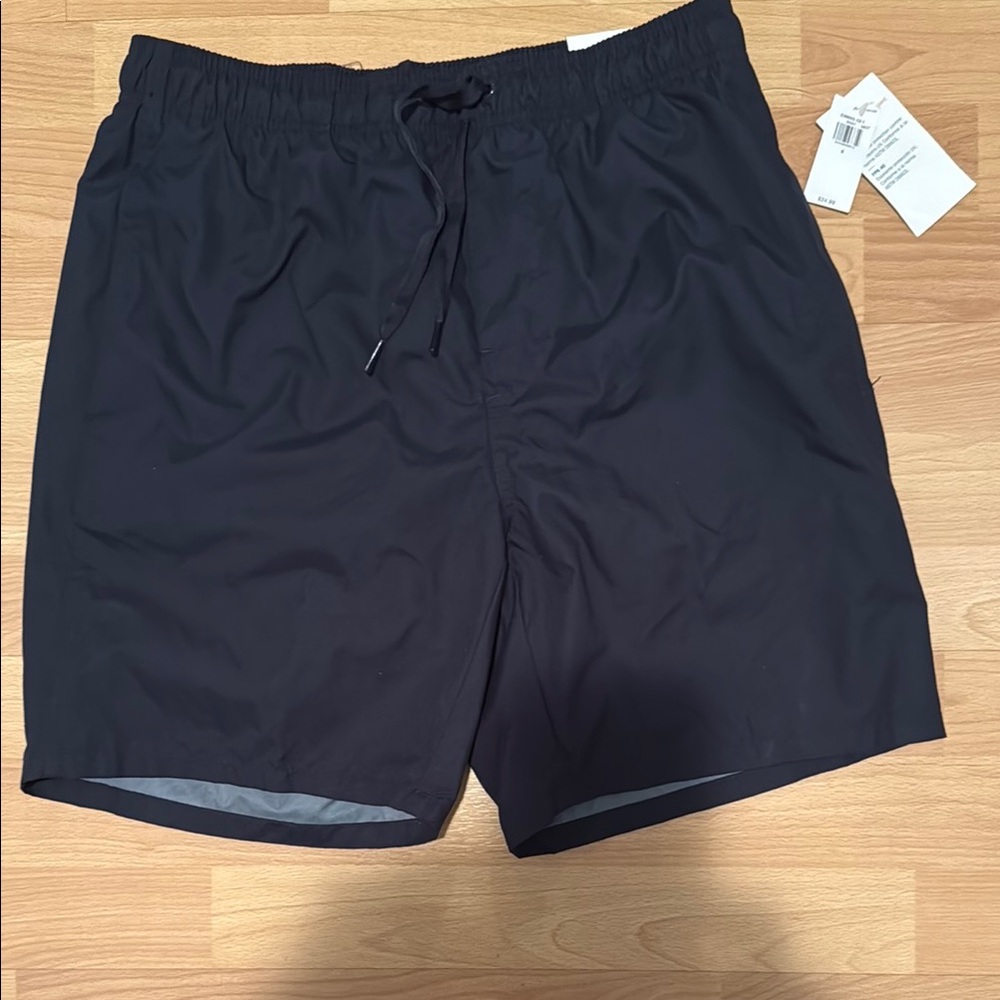 Old Navy Blue Swim Trunks Quick-Dry Elastic Waist